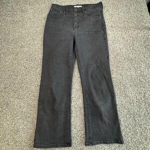 Madewell Cali Demi Boot Button‎ Fly Jeans Black Womens Size 29